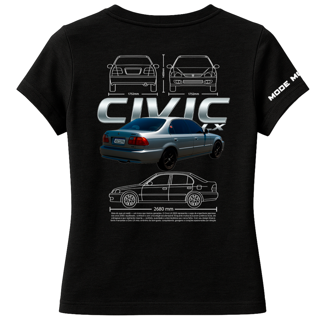 Baby Look Personalizado - Honda Civic