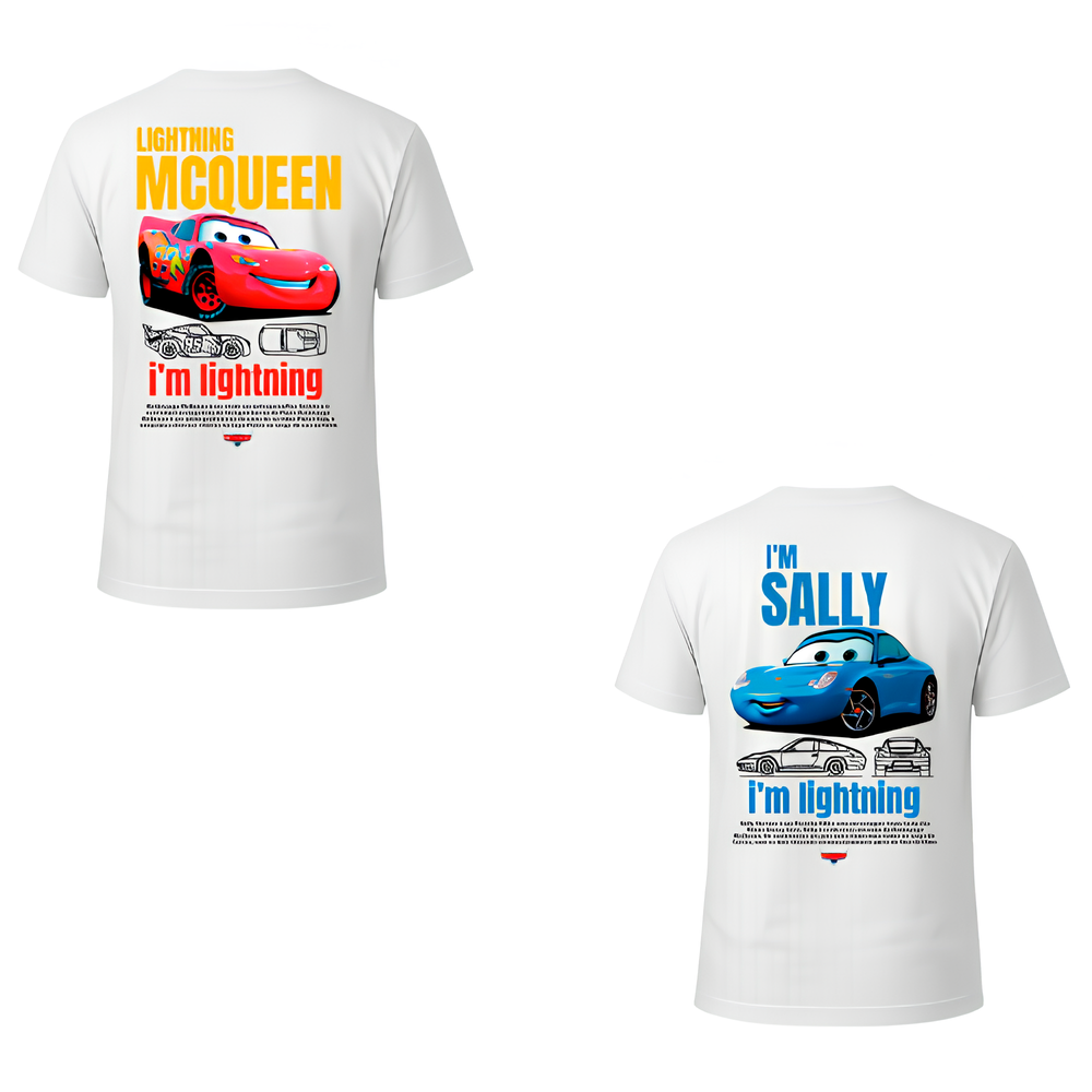 Camiseta Mcqueen e Sally Casal