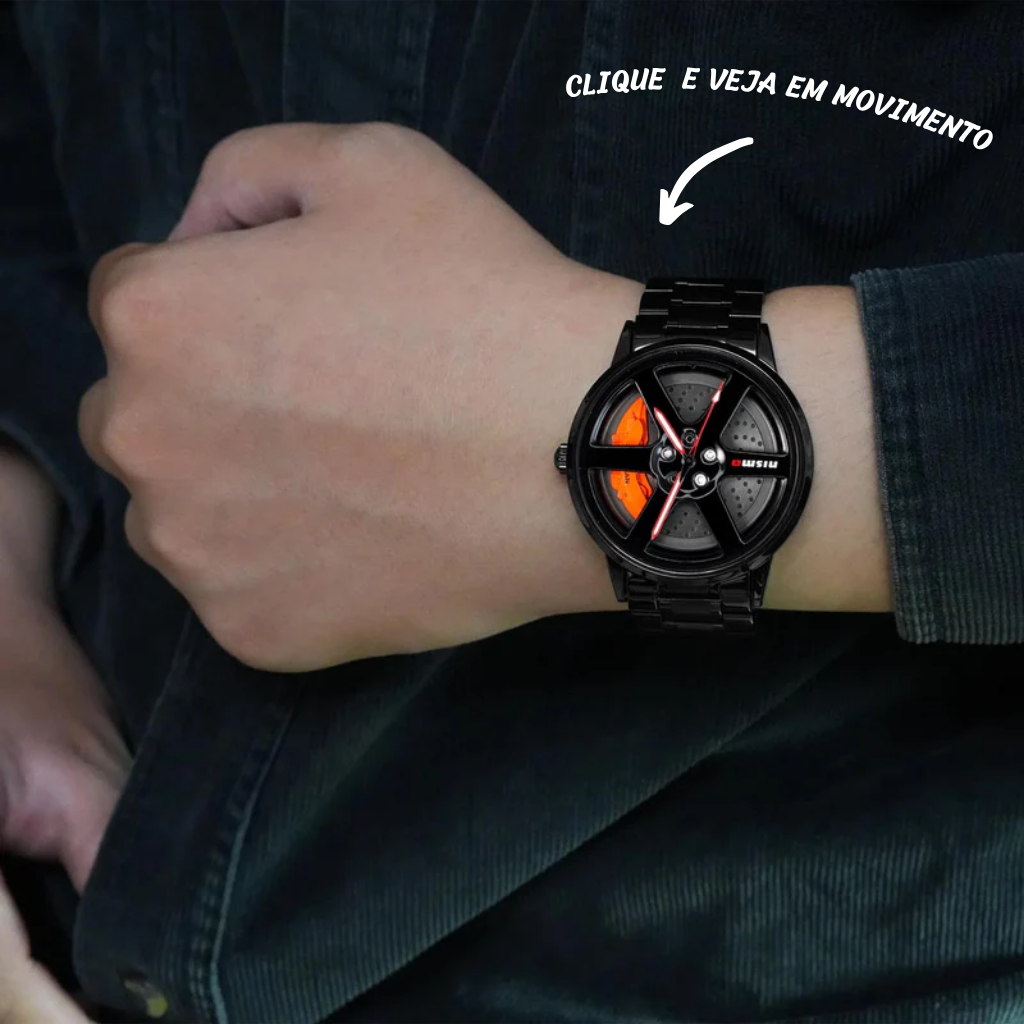 Relógio na caixa