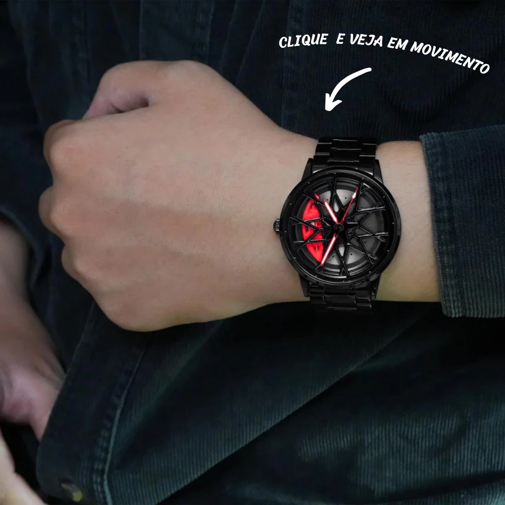 Relógio na caixa