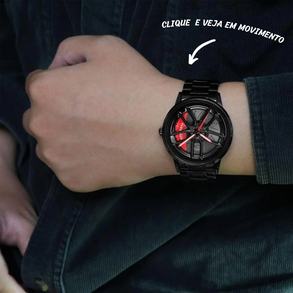 Relógio na caixa